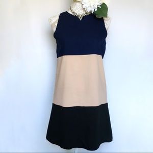 Alex and Alex ☀️Navy, Blush Colorblock Sun Dress